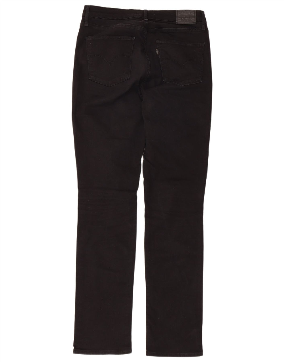 LEVI'S Jeans dritti a vita alta 724 da donna W31 L31 cotone nero