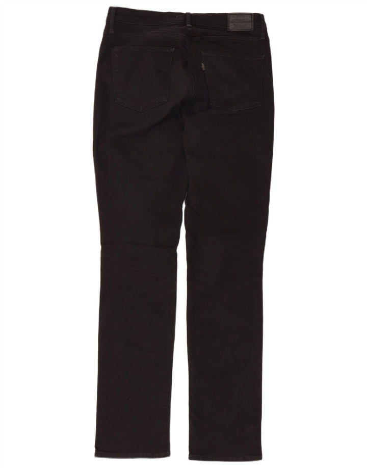 LEVI'S Jeans dritti a vita alta 724 da donna W31 L31 cotone nero