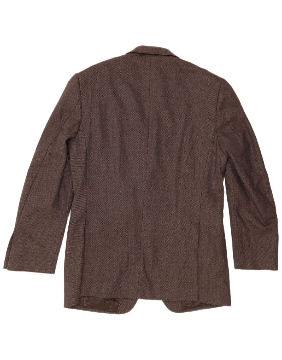 Giacca blazer a 2 bottoni da uomo Marks & Spencer UK 40 Lana screziata marrone medio