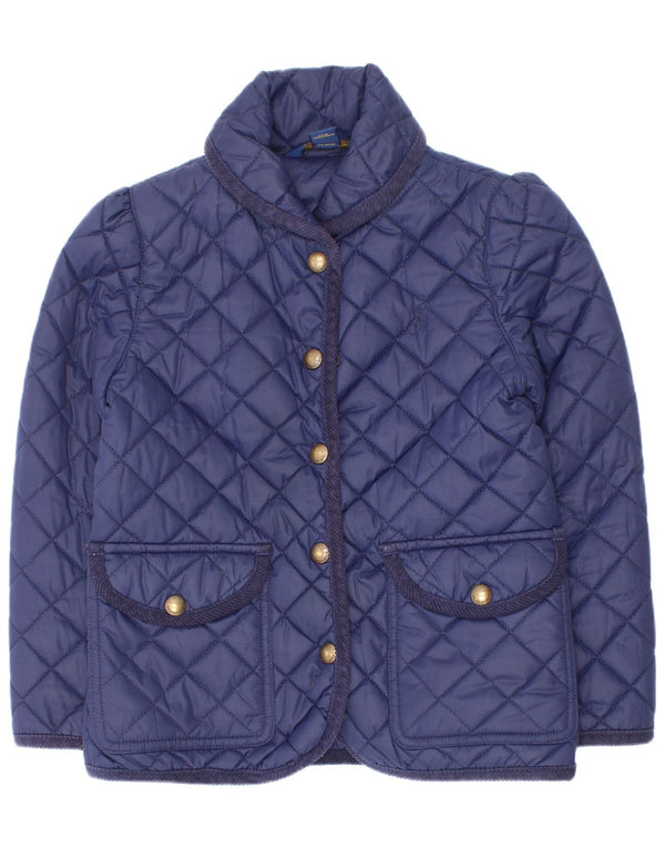 Giacca trapuntata per ragazze Polo Ralph Lauren 5-6 anni in poliestere blu navy