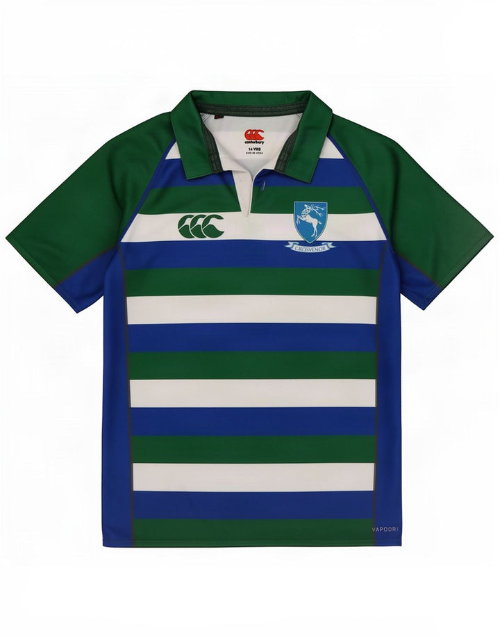 Polo Canterbury da bambino 13-14 anni in poliestere a righe multicolore
