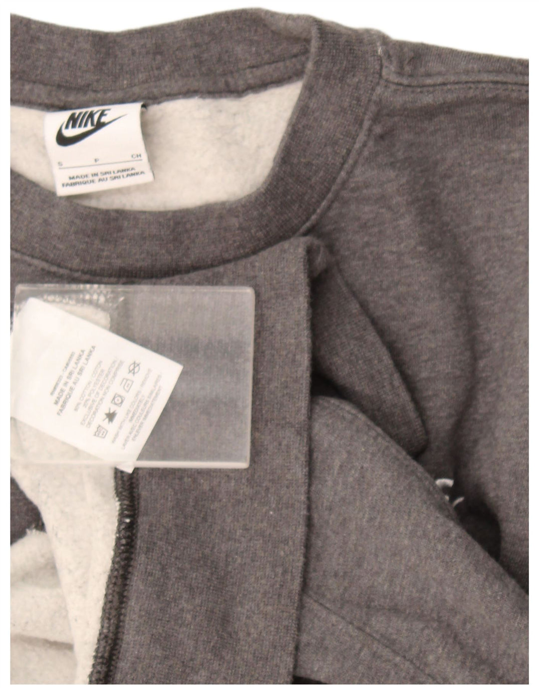 Felpa Nike Uomo Maglione Small Grigio Cotone