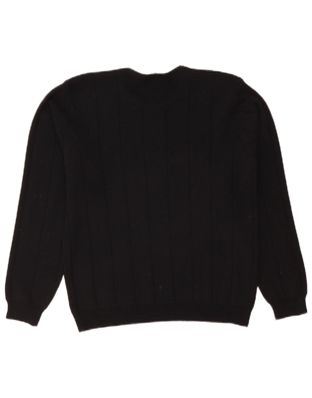 Maglione maglione girocollo da donna Talbots UK 14 lana merino nera media
