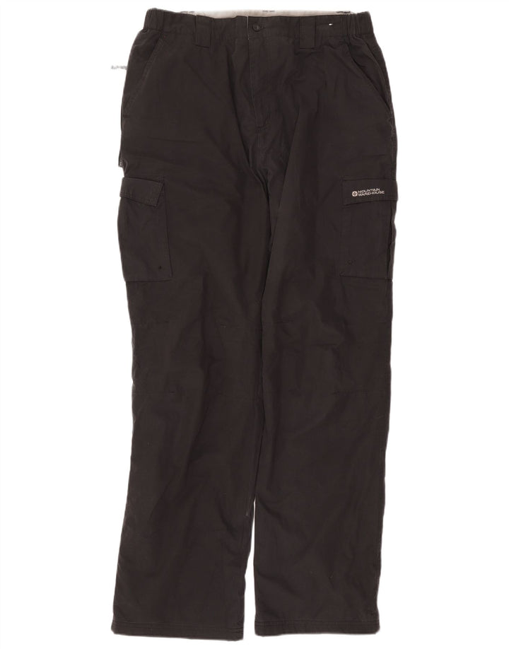 Pantaloni cargo dritti da uomo Mountain Warehouse W36 L32 poliestere grigio