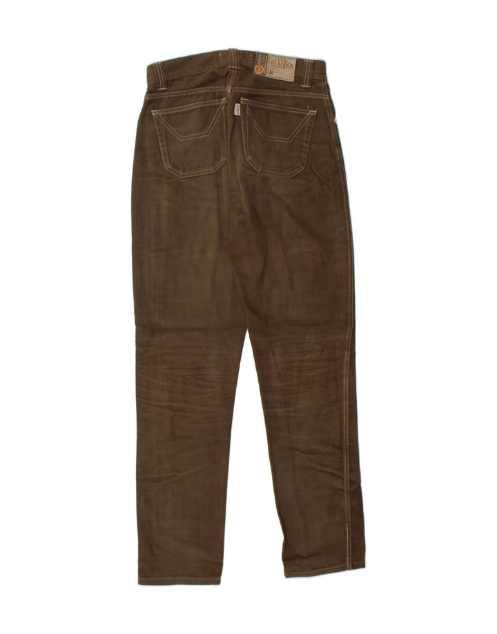 JECKERSON Womens Slim Casual Trousers W32 L33 Brown Vintage Jeckerson and Second-Hand Jeckerson from Messina Hembry 