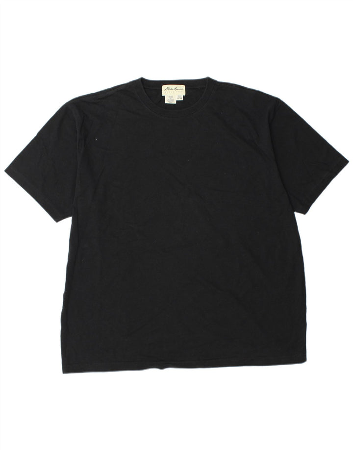 T-shirt da uomo EDDIE BAUER Top XL in cotone nero