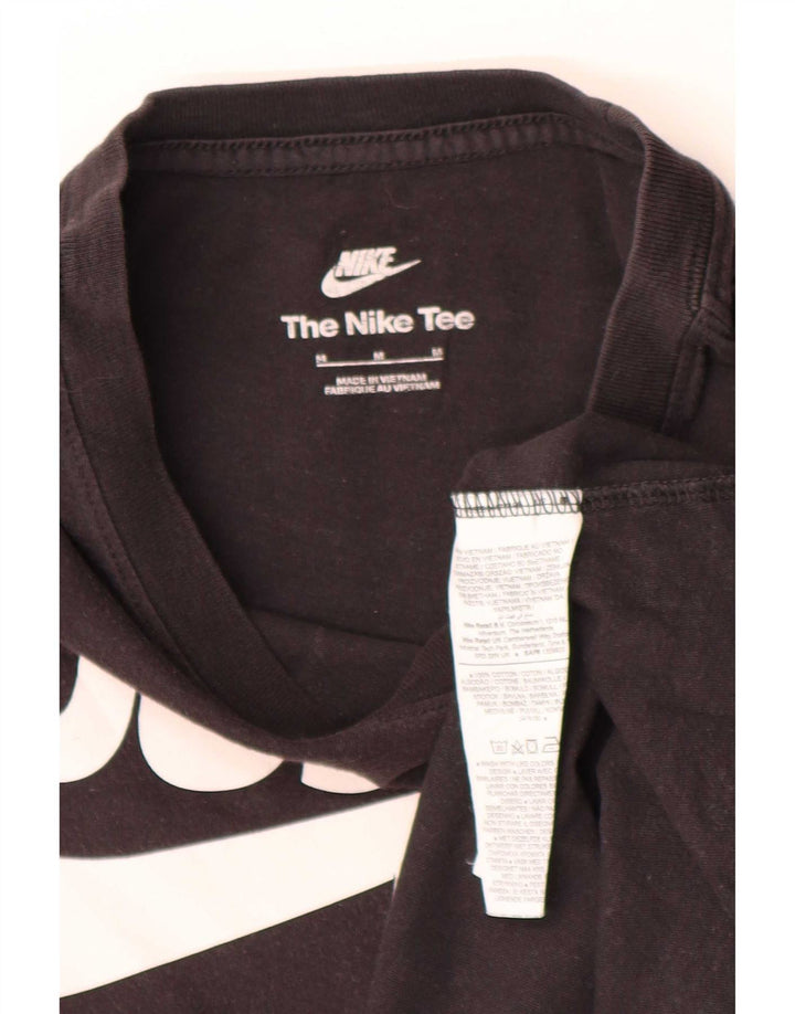 T-shirt grafica da uomo Nike Top in cotone nero medio