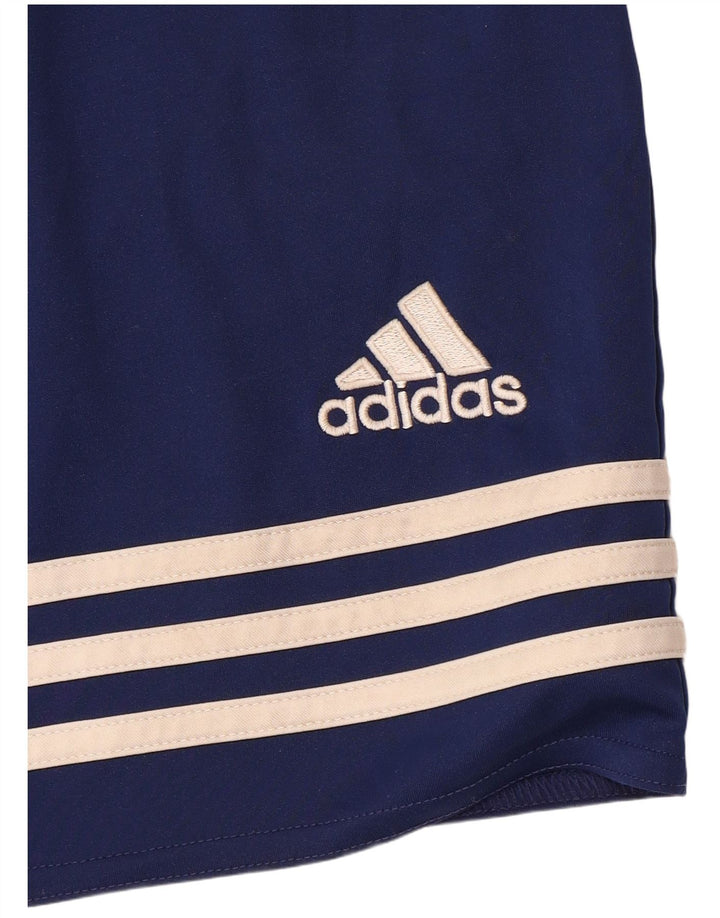 Pantaloncini sportivi Adidas Climalite da uomo medio blu navy