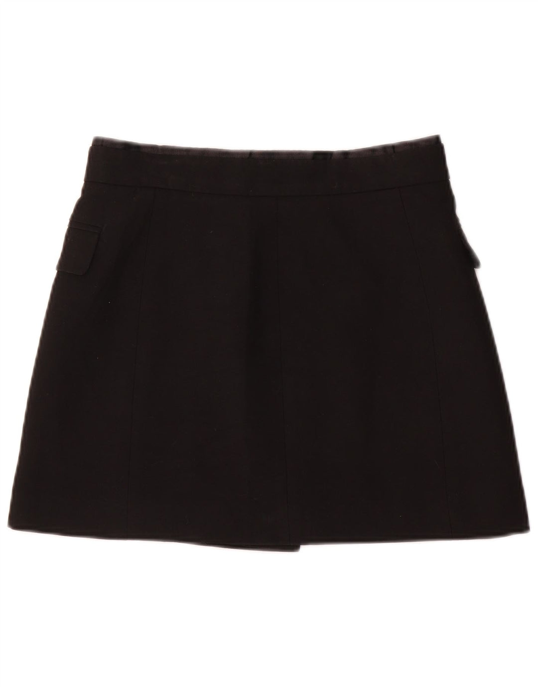 Minigonna avvolgente da donna Zara piccola W26 nera