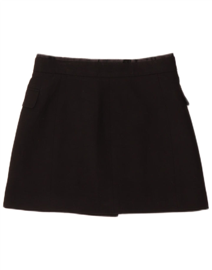 Minigonna avvolgente da donna Zara piccola W26 nera