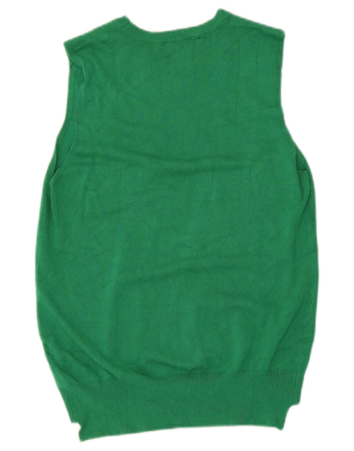 Canottiera da donna Zara UK 12 in viscosa verde medio