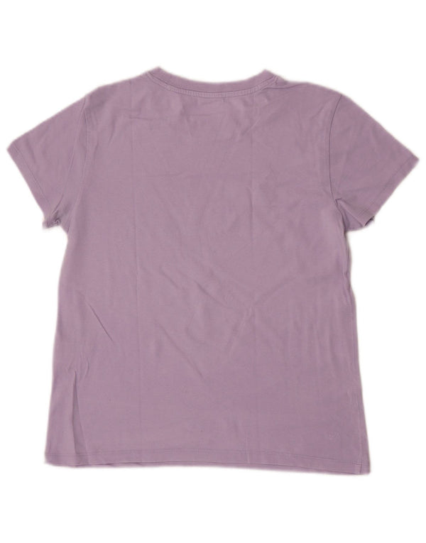T-shirt grafica corta da donna Levi's UK 6 XS cotone viola