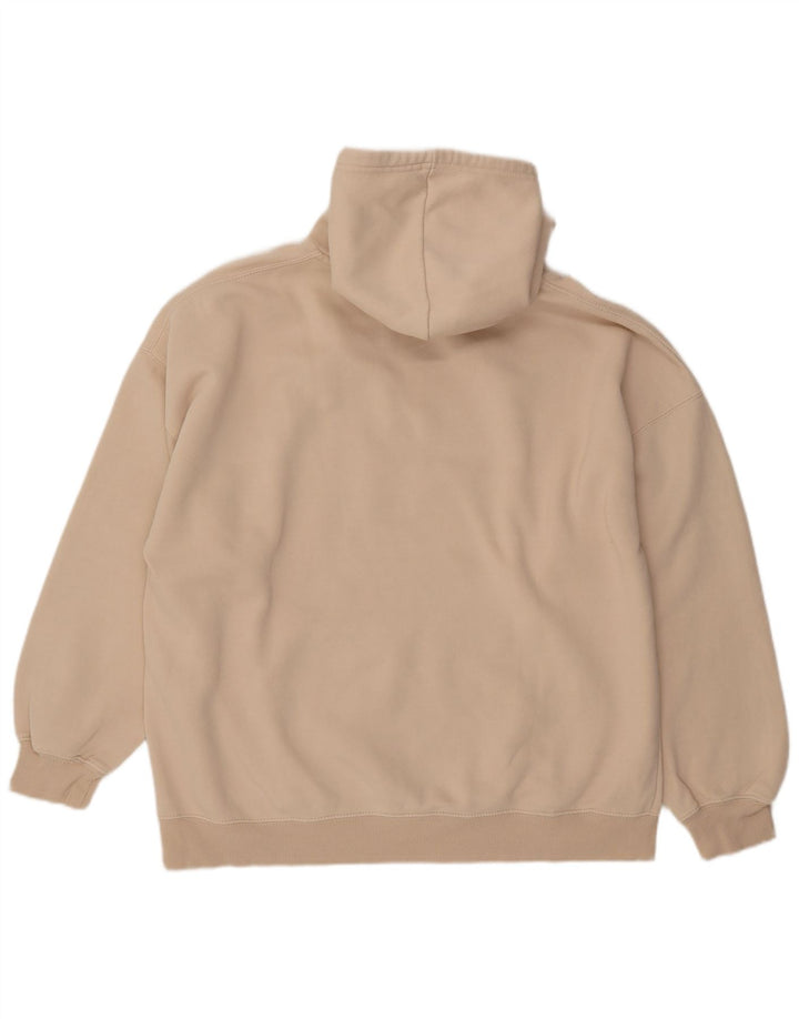 Felpa con cappuccio da uomo Pull & Bear XL in cotone beige
