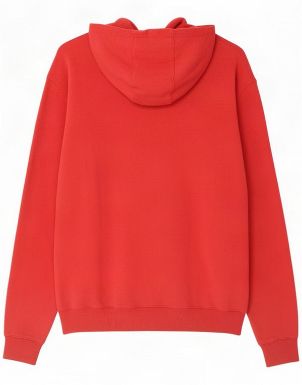 Maglione con cappuccio e zip da uomo Think Pink 2XL Rosso Cotone