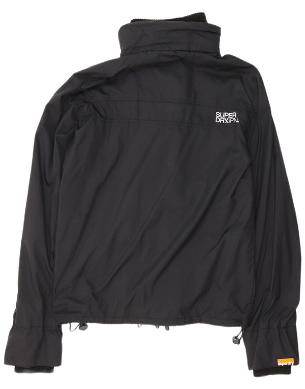 Giacca antipioggia grafica da uomo Superdry UK 42 XL nylon nero
