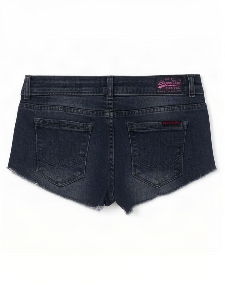 Pantaloni caldi in denim da donna Superdry medi W28 blu