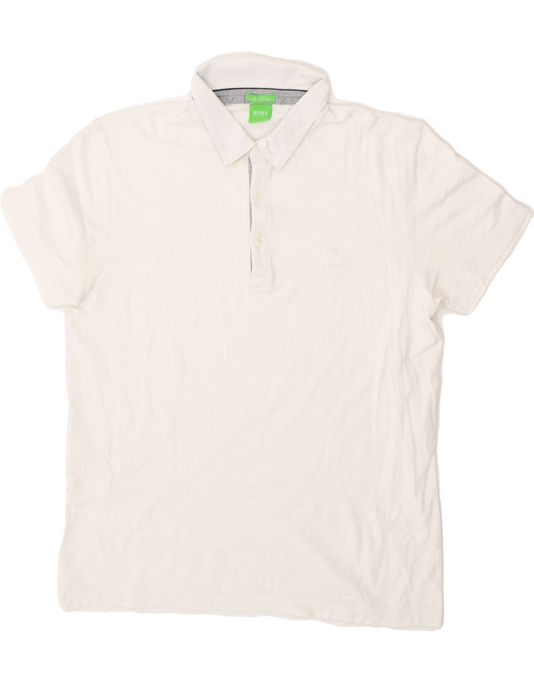 Polo HUGO BOSS da uomo vestibilità regolare, taglia grande, bianca