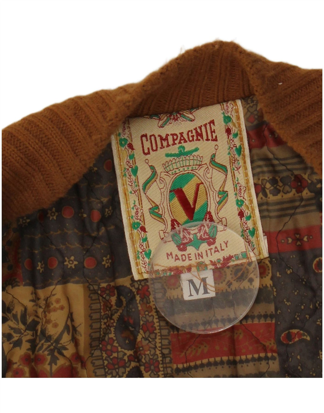 COMPAGNIE Giubbotto bomber in pelle scamosciata dal taglio ampio da uomo UK 38 Marrone medio Fair Isle