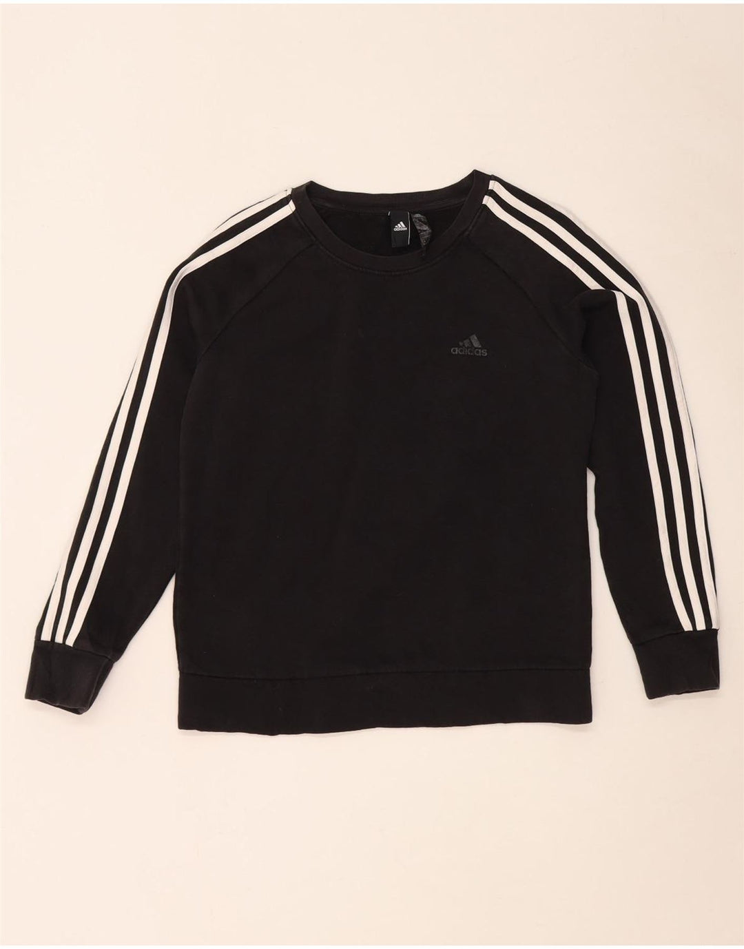 Felpa da donna Adidas Jumper UK 12/14 cotone nero medio