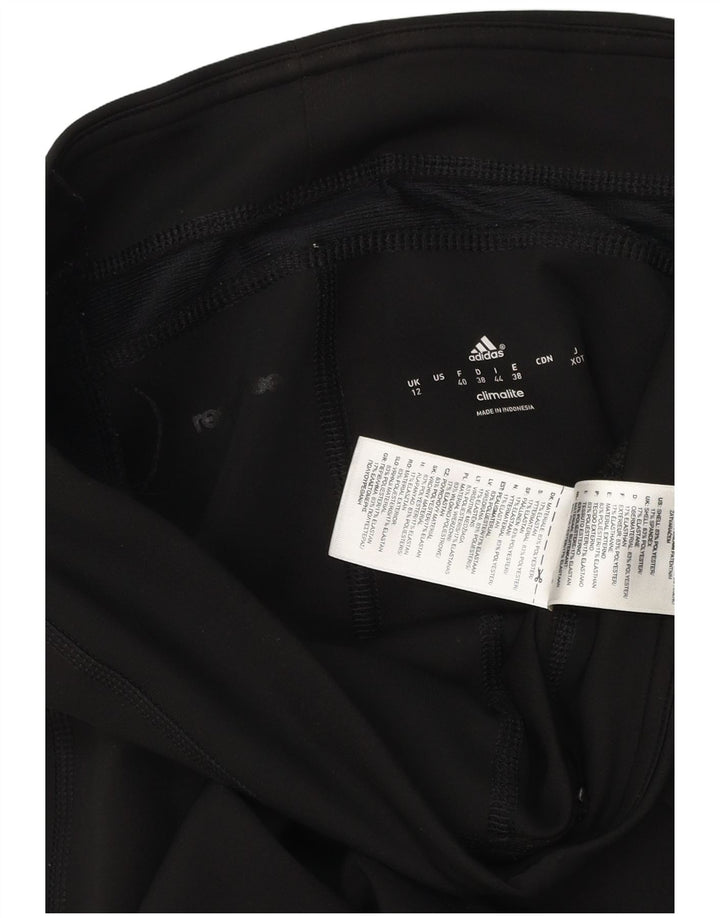 Leggings Adidas Climalite da donna UK 12 poliestere color block medio nero
