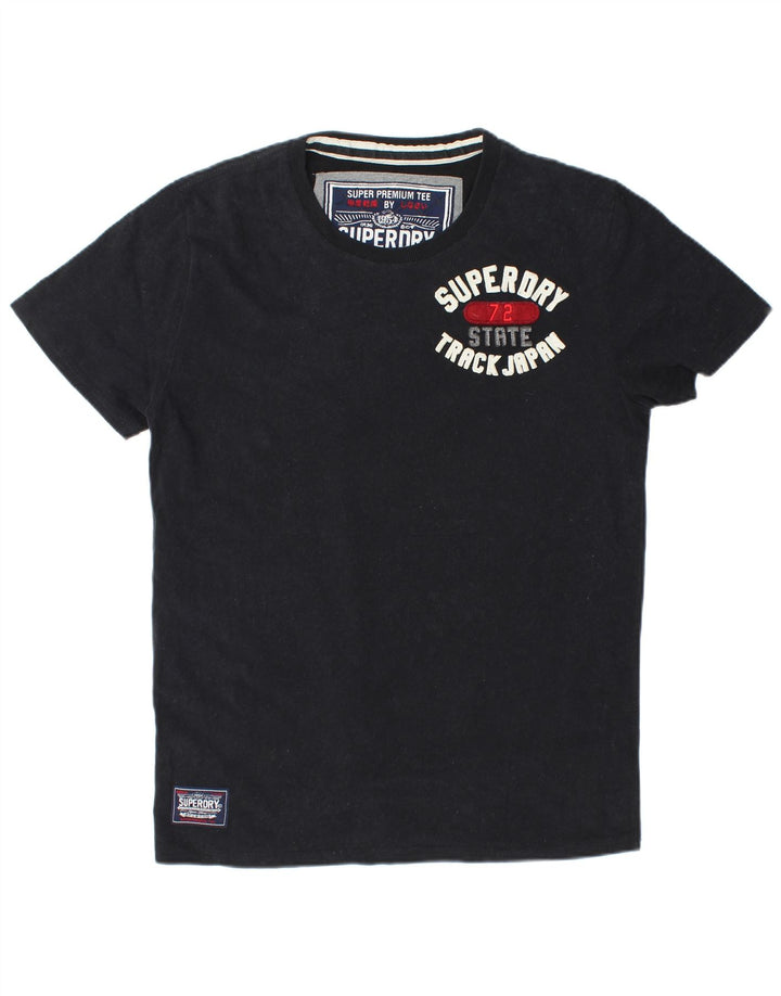 T-shirt grafica da uomo Superdry Top XL in cotone nero