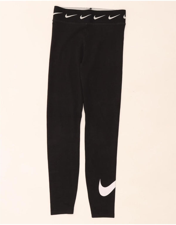 Leggings grafici NIKE da donna UK 8 piccoli neri