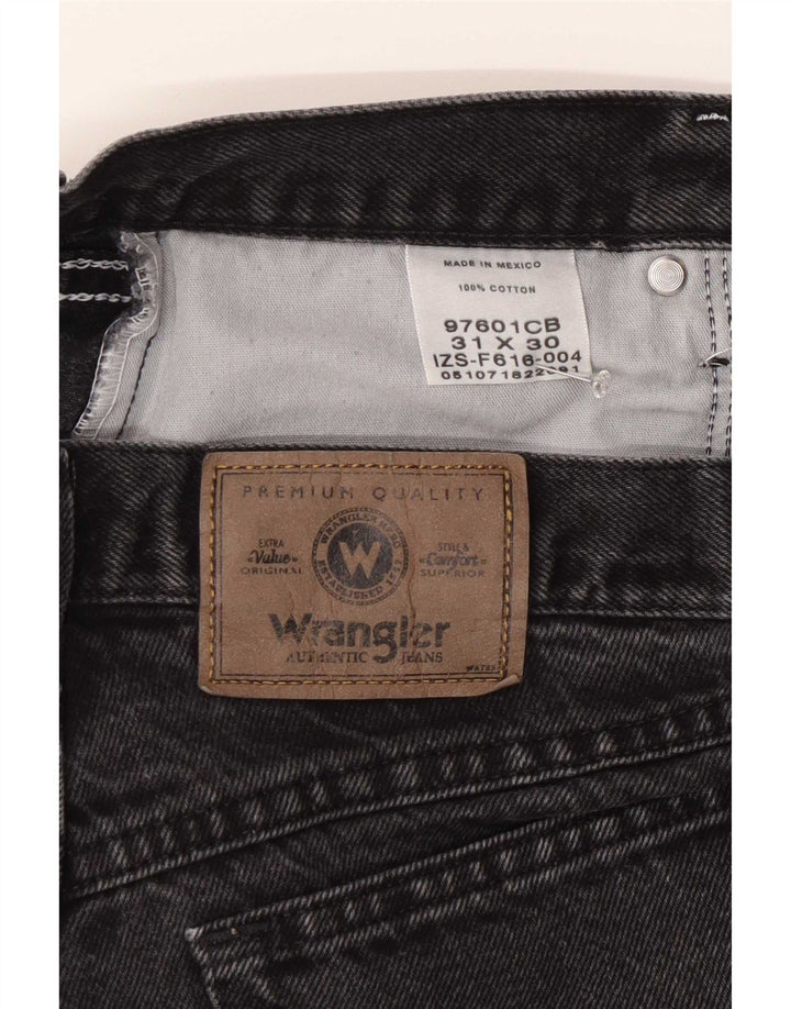 Jeans dritti da uomo Wrangler W31 L30 cotone grigio
