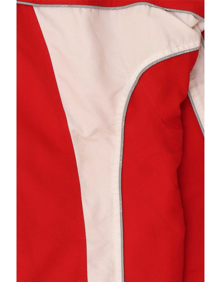 Giacca da ginnastica da uomo Asics, grande, in poliestere color block rosso