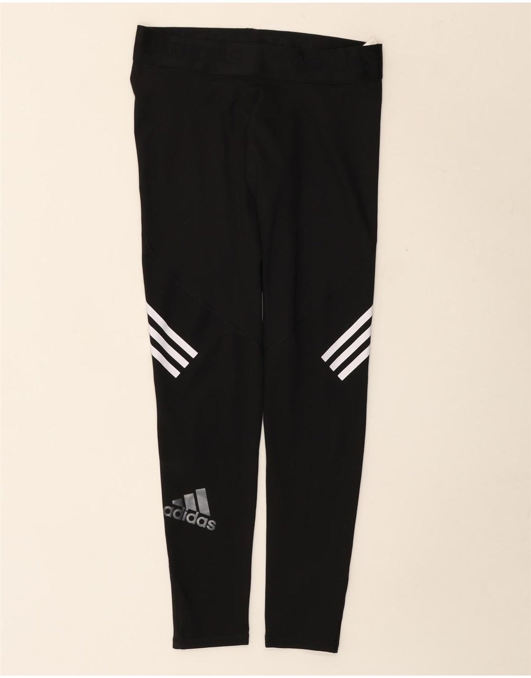Adidas Donna Climacool Graphic Leggings UK 16 Grande Poliestere Nero
