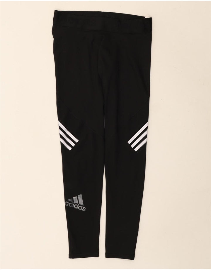 Adidas Donna Climacool Graphic Leggings UK 16 Grande Poliestere Nero