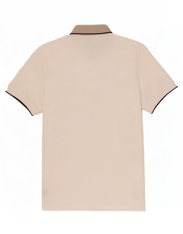 Polo grafica da golf da uomo Conte of Florence 2XL cotone bianco