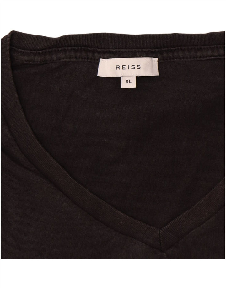 T-shirt da uomo Reiss Top XL in cotone grigio