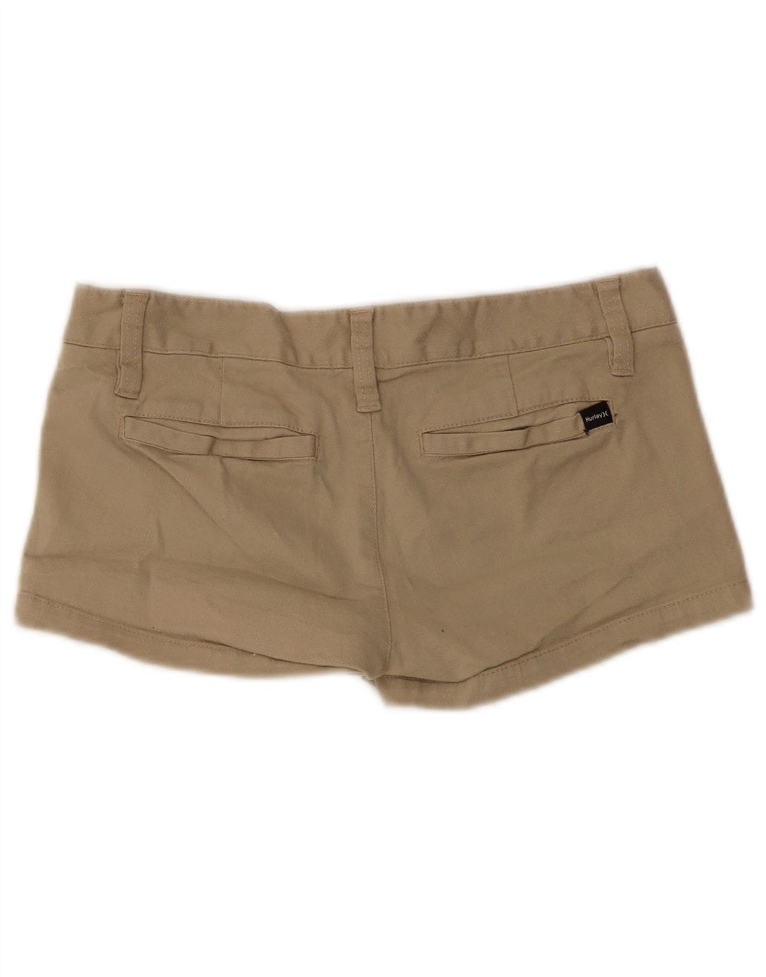 Pantaloni caldi Hurley da donna US 3 piccoli W30 cotone beige