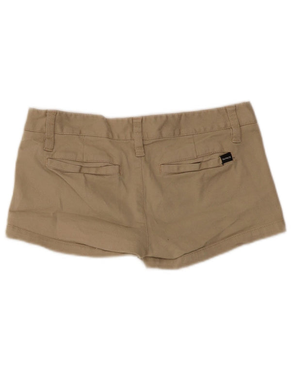 Pantaloni caldi Hurley da donna US 3 piccoli W30 cotone beige