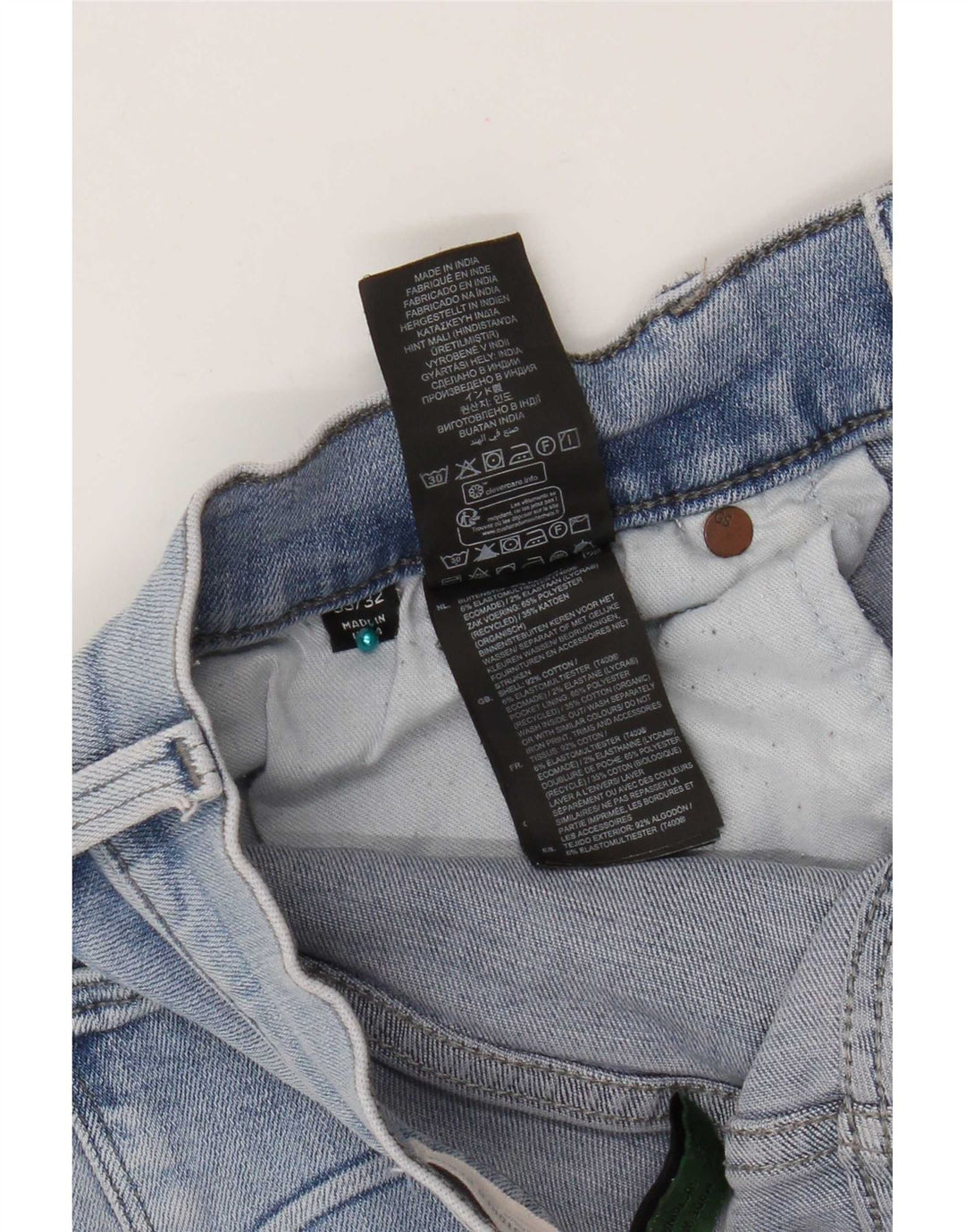 Jeans slim invecchiati Revend G-Star da uomo W33 L32 in cotone blu