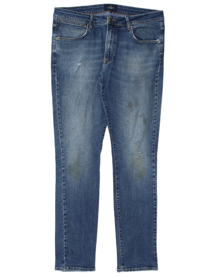 Jeans slim da uomo Hackett W36 L33 cotone blu