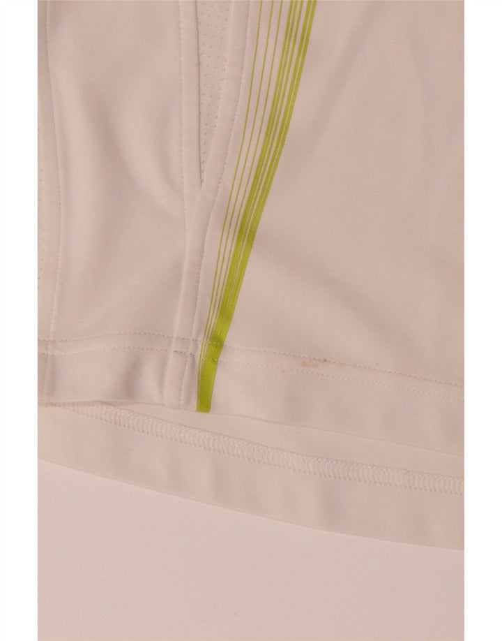 Maglietta Adidas Climacool da ragazzo, 13-14 anni, in poliestere color block bianco