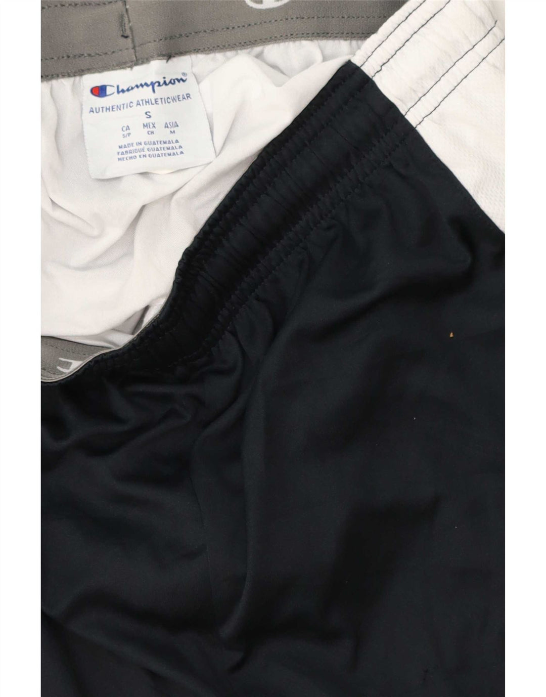 Pantaloncini sportivi da uomo Champion piccoli in poliestere color block blu navy