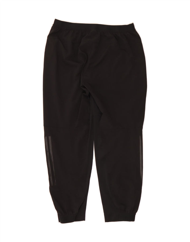 ADIDAS Mens Tracksuit Trousers Joggers Large  Black Polyester Vintage Adidas and Second-Hand Adidas from Messina Hembry 