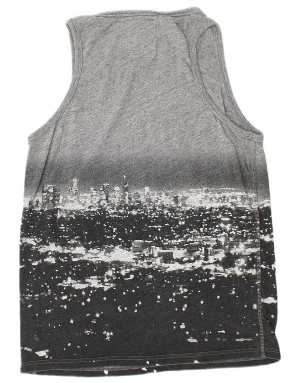 Canottiera grafica da uomo SUPERDRY grande color grigio