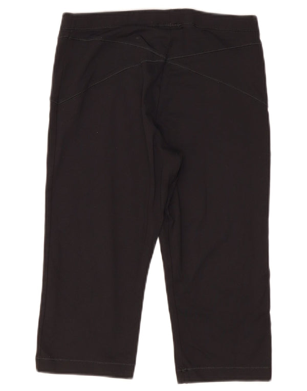 Leggings Adidas Capri da donna UK 12 medio nero in poliammide