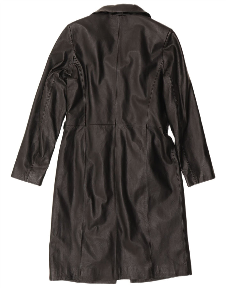 Cappotto in pelle da donna Cofi UK 12 Medio in pelle nera