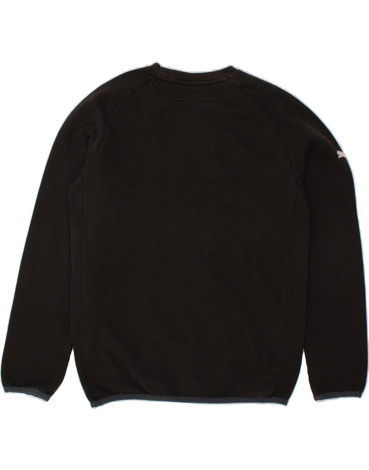 PUMA Boys Sweatshirt Jumper 15-16 Years 2XL Black Cotton Vintage Puma and Second-Hand Puma from Messina Hembry 