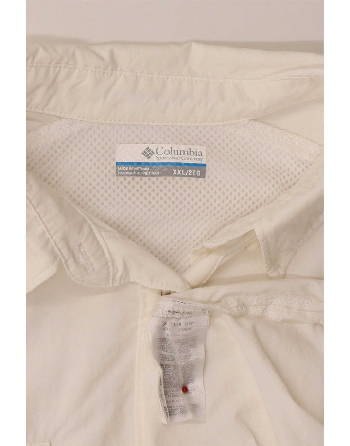 Camicia da viaggio da uomo Columbia 2XL nylon bianco