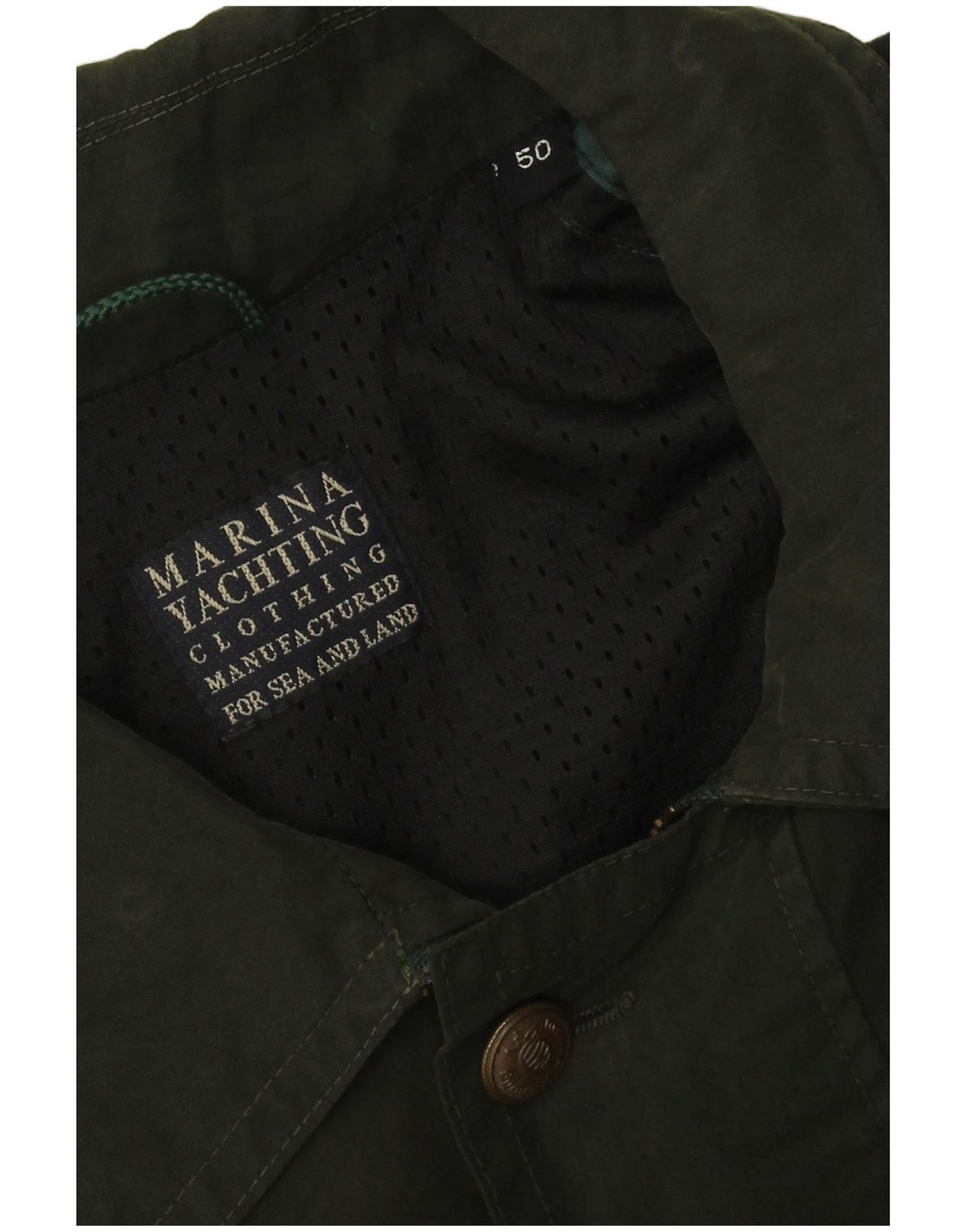 Marina Yachting Giacca Utility da Uomo IT 50 Large Verde Cotone
