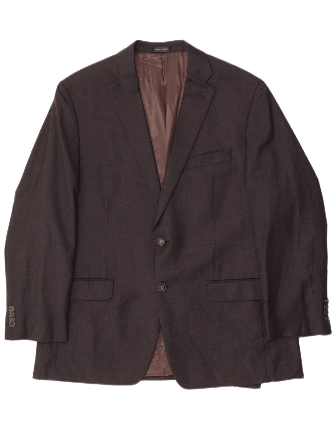 Giacca blazer a 2 bottoni da uomo Calvin Klein UK 40 Large Grey Wool