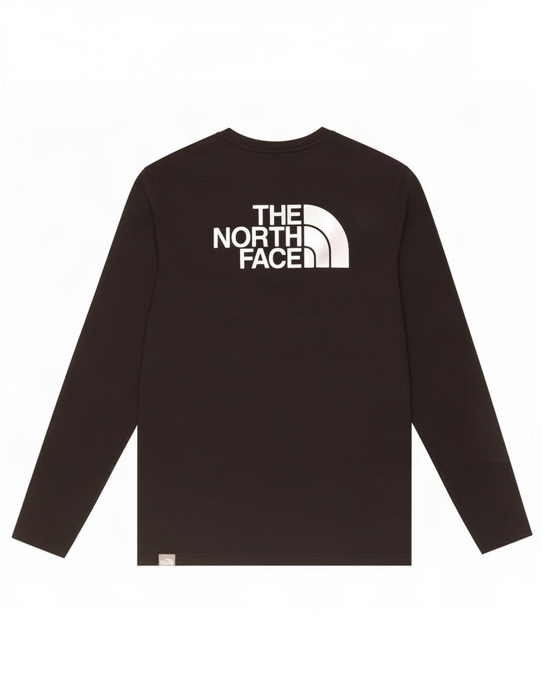 The North Face Maglietta grafica da uomo a manica lunga piccola in cotone nero