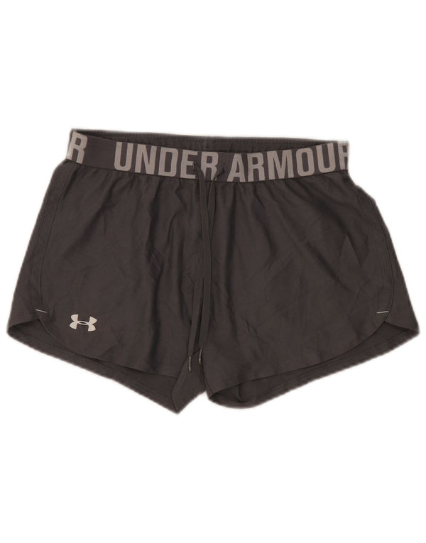 Pantaloncini sportivi Under Armour da donna Heat Gear Graphic UK 6 XS Grigio