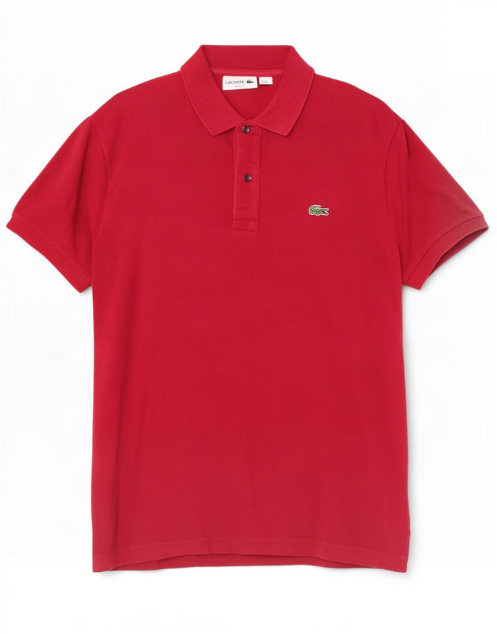 Polo da uomo slim fit Lacoste taglia 4 colore rosso medio