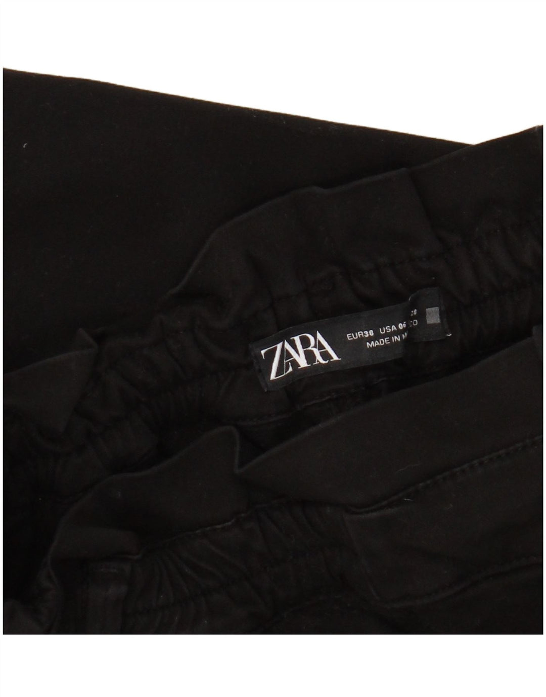 Pantaloni corti da donna Zara EU 38 piccoli W28 L24 neri